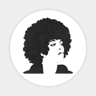 Angela Davis Freed By The People Magnet